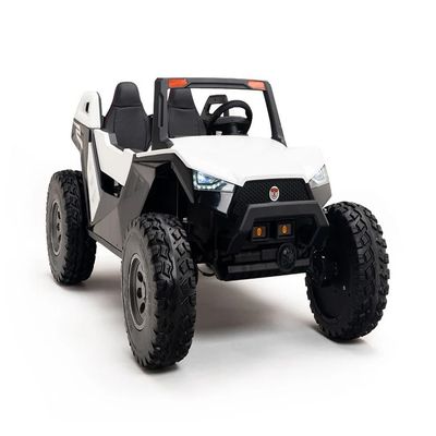 24V Red Tiger All Terrain UTV Ride on Buggy with Remote - White