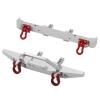 AQWBTYD for MN128 1/10 Metal Front and Rear Bumper with Tow Hook RC Crawler Car Upgrade Parts Accessories RC Vehicles Parts(Silver,Pair) view 1