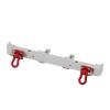 AQWBTYD for MN128 1/10 Metal Front and Rear Bumper with Tow Hook RC Crawler Car Upgrade Parts Accessories RC Vehicles Parts(Silver,Pair) view 2