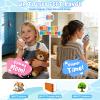 ALAFLY 2 Pack Kids Video Walkie Talkies with Dual Cameras, Rechargeable Walkie-Talkie with Sticker Effect Photo/Voice Chat/Emoji Messaging, Gift for 3-12 Boys Girls to Family Fun Interaction view 2