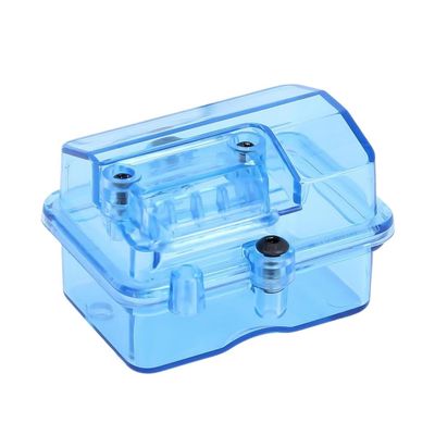 MIGHTY SCAPERS Blue Plastic Waterproof Receiver Box Compatible with 1/10 Scale RC Cars and Similar Remote Control Vehicles