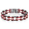 AZHOUQIBD Bicycle Chain Bracelet/Motorcycle Chain Bracelet (Set of 2) view 1