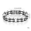 AZHOUQIBD Bicycle Chain Bracelet/Motorcycle Chain Bracelet (Set of 2) view 2