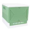 BTSEURY Toys Storage Box with Building Baseplate, 37L Large Capacity Stackable Foldable Building Blocks Organizer Storage Container for Home (Green) view 1