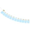 WESIEVYA First Birthday Photo Banner with 12-month Growth Frames Blue, Monthly Milestone Birthday Party Decoration Supplies for Boys view 1