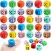 Cotiny 32 Pack EVA Foam Dice 1.5 Inch Soft Rounded Dice Large Educational Dice for Classroom Math Games Teaching Supplies Board Games, 8 Colors view 1