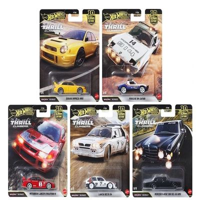 1:64 Diecast Model Car Compatible with Hot Wheels Car Culture 2026 "Thrill Climbers Q Case, Set of 5 Cars, FPY86-961Q