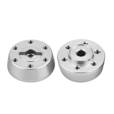 Aluminium Alloy Front Wheel Hex Hub Adapter Precision Machined Replacement Part for Axial Rock Racer Remote Control RC Car Blue (AX31010S Silver)