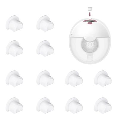 12pcs Silicone Spout Cap Compatible with Momcozy M5 Wearable Breastpump, Dustproof, Keep Clean, Prevents Leaks from The Top, Fit for M5 Breast Pump Parts, White