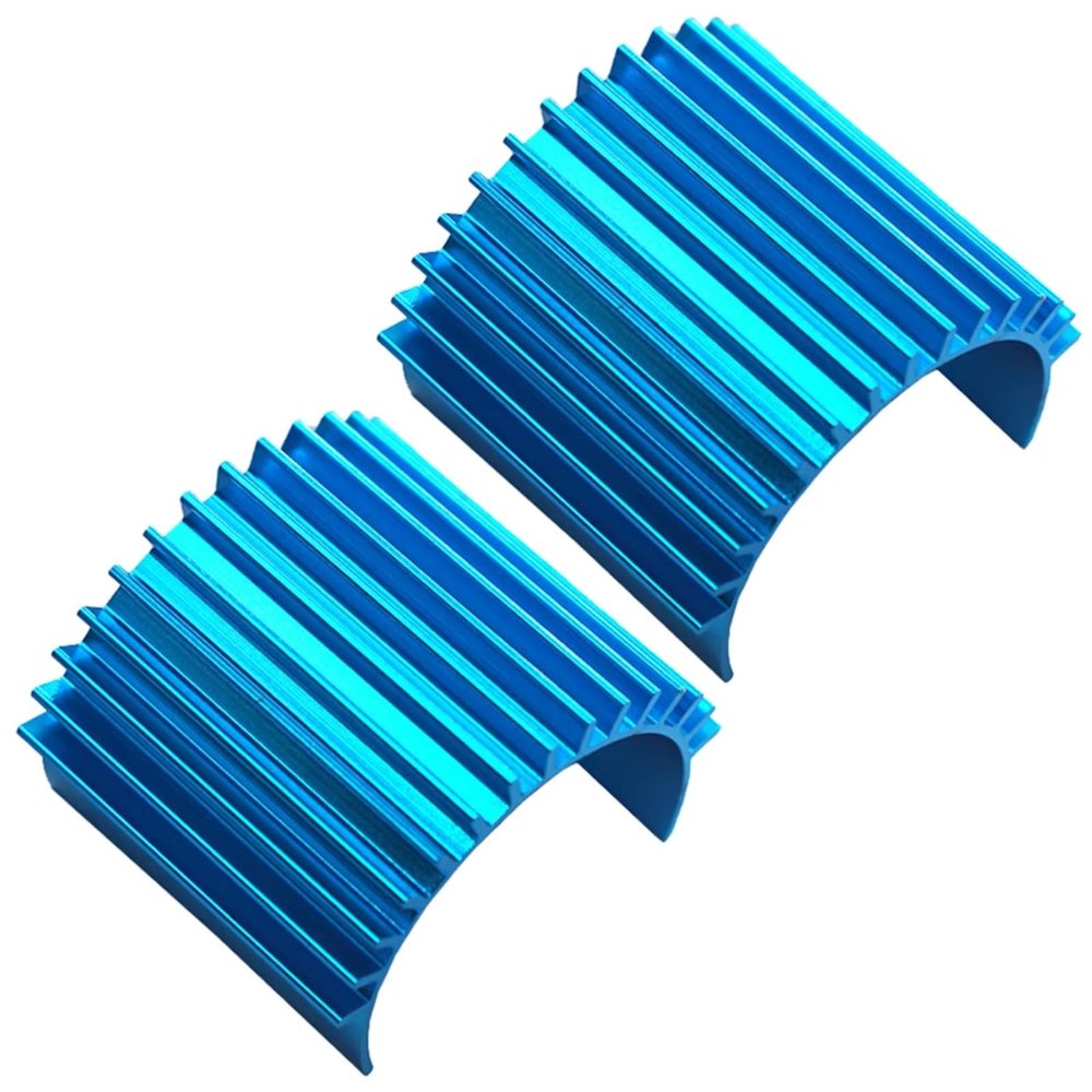 RC car Components Compatible with HSP for WLtoys for Redcat for Traxxas 1/16 1/18 RC Car Parts Brushless Brushed Electric Motor Heat Sink Cooling(Blue)