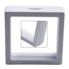 3D Floating Coin Case with Transparent Flexible Plastic Film, Plastic Medal Display Holder for Stamp and Jewelry, Souvenir Display Frame 70mm, Coin Frame Display Holder (10-Pack)(White) view 3