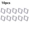 3D Floating Coin Case with Transparent Flexible Plastic Film, Plastic Medal Display Holder for Stamp and Jewelry, Souvenir Display Frame 70mm, Coin Frame Display Holder (10-Pack)(White) view 4