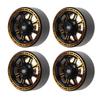 1.9 Inch RC Wheel Hubs Gravity Reducing CNC Aluminum Alloy 1.9in RC Wheel Hub for Axial SCX10 (Gold) view 4