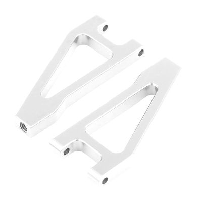 Aluminium Alloy Front Upper Suspension ARM Precision CNC Machining Easy Installation RC CAR Blue RED Silver (513006S Silver)