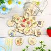 JULEASEL Wooden Spring Bucket List Tokens 24 Spring Activity Coins + 6 DIY Blank Tokens,Family Spring Activities Challenge,Outdoor &Indoor Spring Ideas,Spring Break &Easter Gift for Families view 1