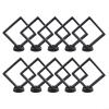 3D Floating Coin Case 110mm Multi-Functional Base Stand for, Medals, Stamps, Jewelry, Casino Chips - Black Plastic Display Holder 10 Pack(Black) view 3