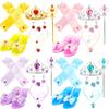 32 Pcs Princess Dress Up Set for Girls Includ 4 Pairs Heels Shoes and 28 Princess Accessories with Crown, Magic Wand, Gloves, Jewelry for Toddler Pretend Play Birthday view 1