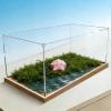 Long Acrylic Display Case 12 18 24 33 in, Clear Collectibles Storage Show Box Cube, Wooden Base Stackable Countertop Plastic Bins(75x60x60cm/30x24x24in) view 1