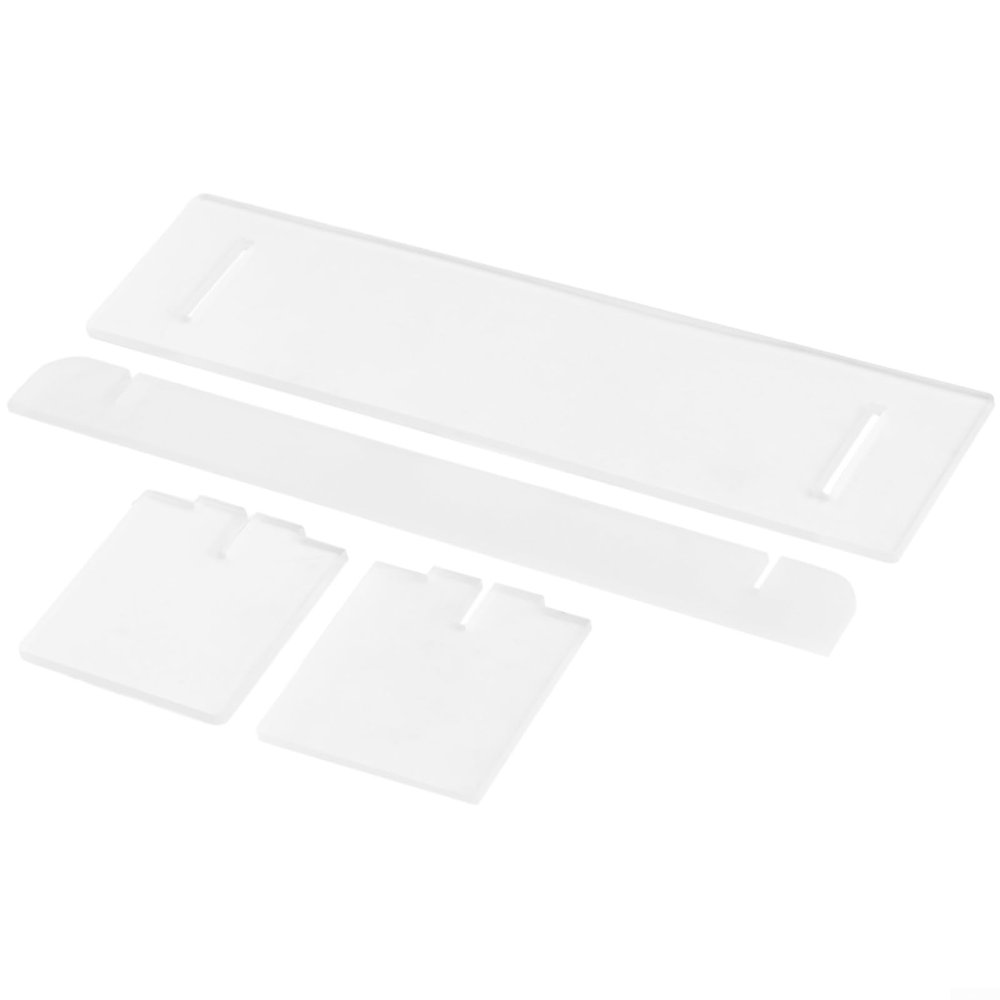Acrylic Display Stand, Transparent Ladder Shelf for Collectibles, Clear Acrylic Risers with Multifunction Display Organizer, Drop Resistant & for Easy Assemble, for Jewelry, Toys,(Floor)