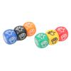 LUCKDANO 12Pcs Finger Guessing Game Dice, 6 Sided 6 Colors 20mm Rock Paper Scissors Dice with Premium Plastic, for Kids Adults Family Party Games view 2