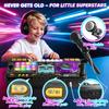 DJ Mixer for Kids,Toddler DJ Mixing,TableLight & Speed Control and MicrophonePiano Keys,Birthday Gift Toys for 3 4 5 6 7 8Year Old Boy Girl view 4