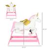Spring-Action Rocking Horse with Realistic Sound Effects and Soft Plush Body for Indoor Play and Gentle Motion Fun view 2