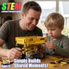 Ansnibe 5-in-1 STEM Building Toys, Remote Control Excavator Robotics Kit, 555 PCS DIY Engineering Construction Set, Educational Science Building Blocks Gift for Kids Boys Girls Ages 6-16 view 2
