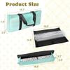 3 Pcs Empty Mahjong Bag Set Pastel cyan mint liquid marble watercolor gold lines brush stains Teal Soft American Mahjong Tile Carrying Case Rack and Pushers Bags Game Night Accessories Gifts for Women view 2