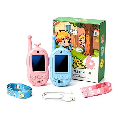 Kids Video Walkie Talkies,Kids Walkie Talkies 2 Pack,Outdoor Camping,Hiking Walkie Talkies Long Range Kids, Walkie Talkies for Kids Suitable Birthday Gift for Children Over 4 Years Old (Blue/Pink)