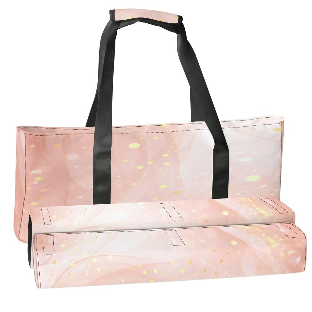 3 Pcs Empty Mahjong Bag Set Abstract dusty rose blush watercolor dots lines Pastel pink marble Soft American Mahjong Tile Carrying Case Rack and Pushers Bags Game Night Accessories Gifts for Women