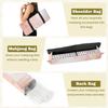 3 Pcs Empty Mahjong Bag Set Abstract dusty rose blush watercolor dots lines Pastel pink marble Soft American Mahjong Tile Carrying Case Rack and Pushers Bags Game Night Accessories Gifts for Women view 3