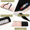 3 Pcs Empty Mahjong Bag Set Abstract dusty rose blush watercolor dots lines Pastel pink marble Soft American Mahjong Tile Carrying Case Rack and Pushers Bags Game Night Accessories Gifts for Women view 4