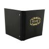 3-Hole Coin Holder Album Case in Black, PU Leather Coin Organizer for and Commemorative Notes, Jewelry and Coin Folder Storage Book, 27x23cm (3-Pack)(1pc) view 1