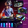 Rechargeable Multifunctional Music Mixer with Microphones, Interactive Sound & Song Creation Toy(Black,Bluetooth Version) view 4