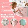 Elistonie 6 Pieces Cute Cartoon Shape Knobs for Furniture Soft Rubber Knobs for Kids Room Cabinet Drawer Dresser Closets Organizer Desk Box Bookcase(Star,Pink) view 4