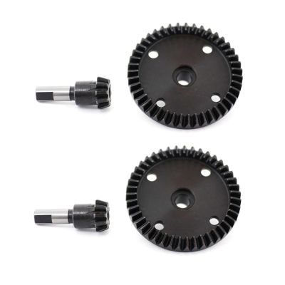 2 Set Main Diff Gear 43T and Input Gear 10T Compatible for Arrma 1/7 Fireteam Mojave 1/8 Kraton Notorious Outcast 6S Upgrade Parts