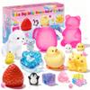 15Pcs Taba Squishies Kit, Squishies Fidget Toys, Including Strawberry, Cat Paw, Hamster Toy, Stress Relief Toys Party Favors for Kids 4-8 8-12, Sensory Toys Birthday Easter Gifts view 1