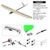 AEORCACC FG08 1.5M(59inch) Wingspan Falcon RC Glider Balsawood RC Airplane Model Kit,DIY Outdoor Assembly RC Plane Kit 4CH Remote Control Aircraft view 2