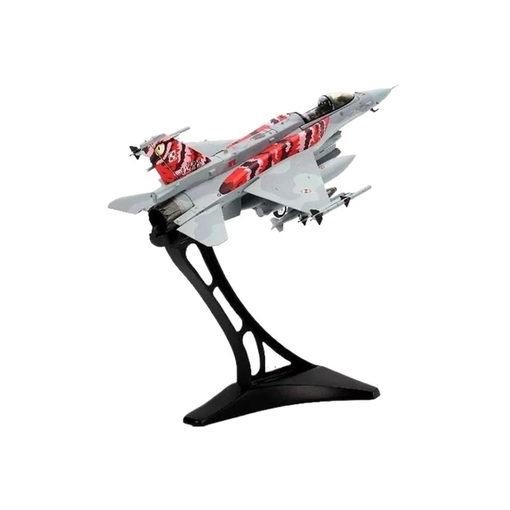 Flying Airplane Model Diecast Metal Alloy F16 Model 1/72 Scale F-16D Aircraft Airplane Poland Polish Air Force Fighter Falcon Aviation Airbus