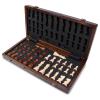 15 Inch Wooden Chess Set for Adults, Magnetic Folding Chess Board Game with Storage Slots, Handcrafted Wooden Pieces with 2 Extra Queens, Portable Chess Set in Gift Box for Home & Travel view 3