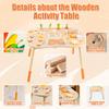 Wooden Activity Table for 1 Year Old Toddlers Sensory Table Activity Center 1-3 2 Baby Activity Table Kids Gift Game Wooden Montessori Table Shape Sorter Sensory Toys (Length*Height: 17"*11.8") view 4