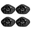 4pcs RC Car Tire Wheel Rubber Crawler Tyre for WPL 1/16 RC Military Truck, RC Accessory Upgrade Parts, Durable ABS Material with High Grip Tread Pattern, Perfect Replacement for of view 2