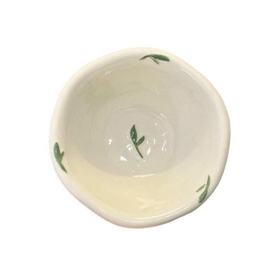 Cartoon cute little flying pigeon ceramic dishes with underglaze color lovely household tableware -5-inch bowl