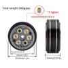 Black Coating Brass 1.1" Beadlock Wheel Rims (Set of 4) Compatible With 1/24 1/18 Scale RC Crawler Cars Including SCX24, AX24, FMS Models(Dark Grey) view 3