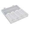 Adjustable Foam Liner Coin Box for 17-40mm, 60 Pack Coin Storage with Scratch Resistant Transparent Capsules and Spacers, Multiple Size Coin Container Case Holder(A) view 1