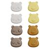 MiaoLab Cute Animal Baby Proofing Outlet Covers, 8 Pack Silicone + V0 PC Plug Protectors, BPA-Free Non-Toxic Child Safety Socket Caps for US Type B 3-Prong Electrical Outlets, Fire-Retardant Design view 1
