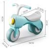 Wiggle Scooter Toddler Balance Bike with Headlight for 3 Years Old Children 4 Wheels Kids Balance Bike Ride On Toys(Blue) view 2