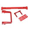 1/10 RC Car Front Bumper Anti Collision Bar, Aluminium Alloy RC Front Bumper with Winch Base, High Detail Simulation for SCX10 90046 90047 AXIAL 103007 1/10 RC Climbing Car, Durabl (Red) view 2