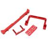 1/10 RC Car Front Bumper Anti Collision Bar, Aluminium Alloy RC Front Bumper with Winch Base, High Detail Simulation for SCX10 90046 90047 AXIAL 103007 1/10 RC Climbing Car, Durabl (Red) view 3