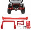 1/10 RC Car Front Bumper Anti Collision Bar, Aluminium Alloy RC Front Bumper with Winch Base, High Detail Simulation for SCX10 90046 90047 AXIAL 103007 1/10 RC Climbing Car, Durabl (Red) view 4